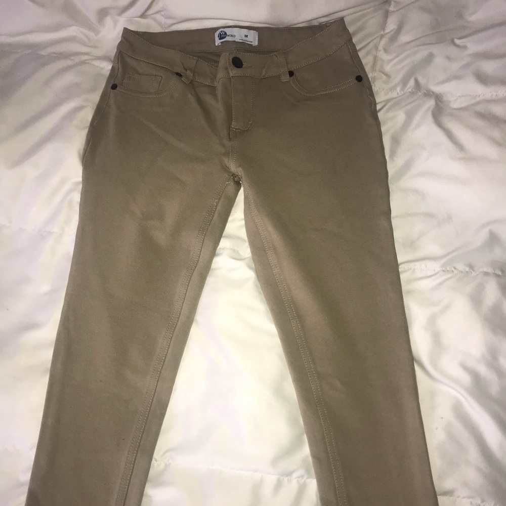 JW cream jeggings